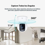 Kasa Smart Cámara de seguridad Kasa 2K QHD Pan\/Tilt, sensor Starli...