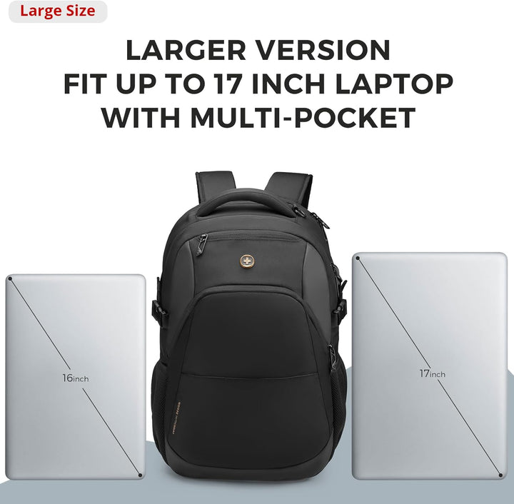 Mochila para laptop de viaje Swissdigital Design de 16 pulgadas, mo...