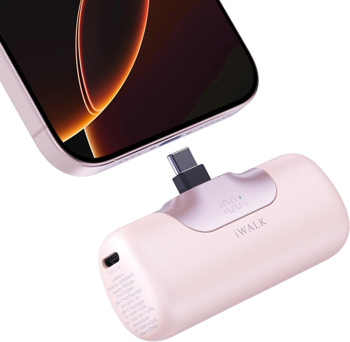 iWALK Cargador portátil de 5500 mAh Banco de energía pequeño de pró...