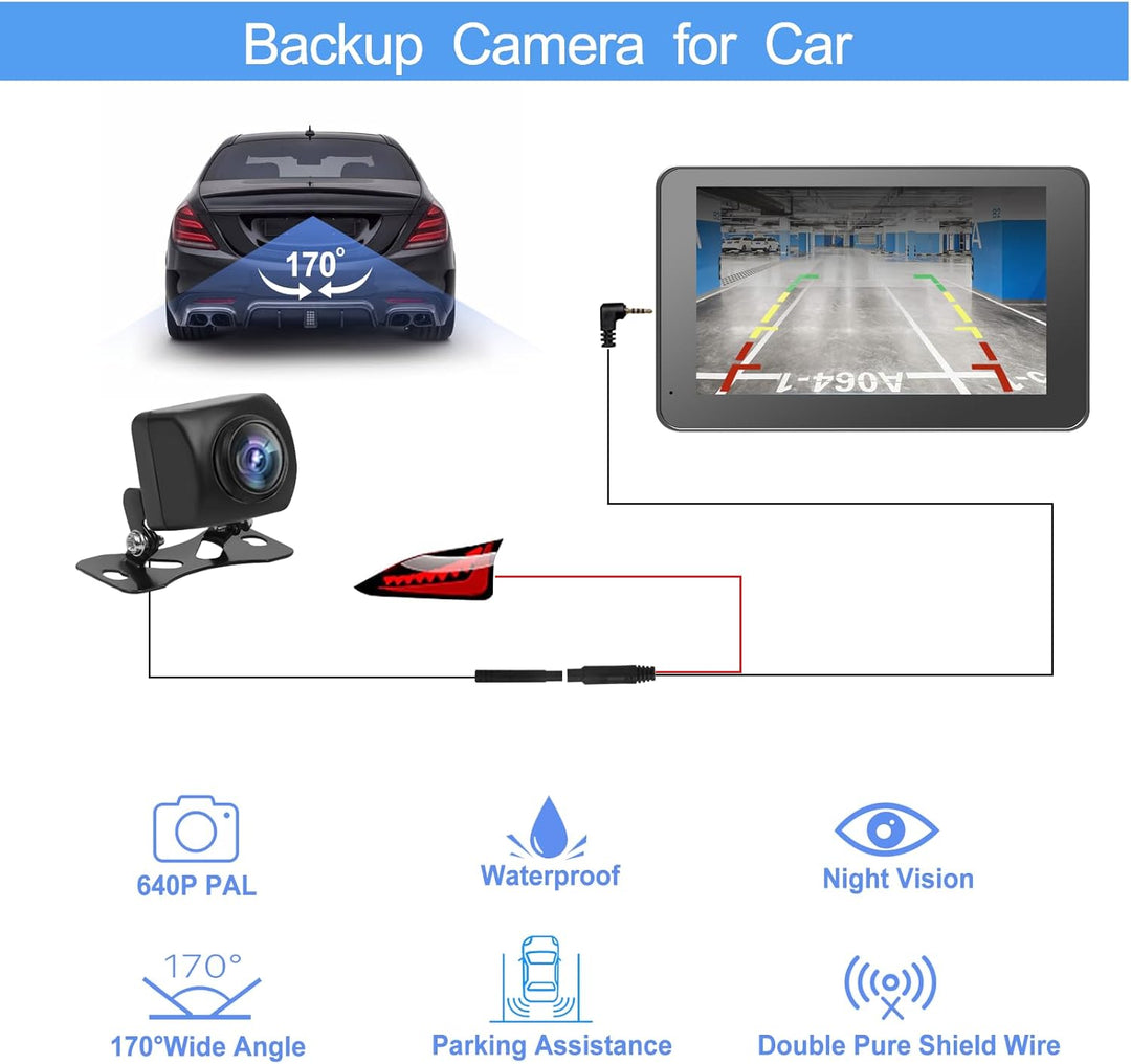 Capapro Pantalla táctil inalámbrica Carplay de 7 pulgadas