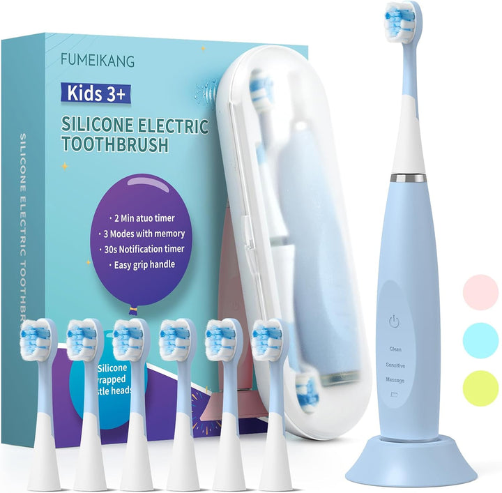 FUMEIKANG Cepillos de dientes eléctricos para niños, cepillo de die...
