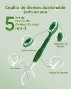 nicedae 60Ct Mini cepillo de dientes desechable de viaje a granel c...