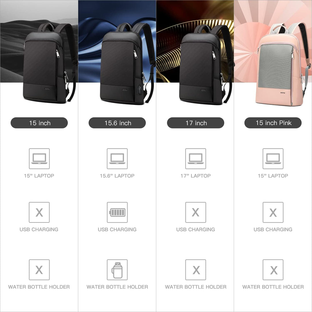 BOPai Mochila para Laptop Súper Delgada de 15 Pulgadas para Hombres...