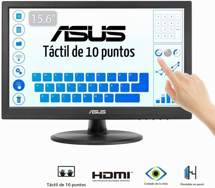 ASUS VT168HR Monitor LED retroiluminado de 15.6" Full HD 1366X768 H...
