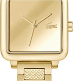 Lacoste. 12.12 Leap Reloj de cuarzo para mujer - 3 manecillas - Caja con forma cuadrada - Esfera espejada - Brazalete de eslabones - Reloj sofisticado - Regalo para ella - 26 mm