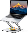 Soporte para Laptop para Escritorio Rotación Flexible 360°, Elevador de Laptop Ergonómico Ajustable con Soporte de Doble Barra, Soporte Portátil para Laptop para MacBook Air Pro, Dell XPS, HP