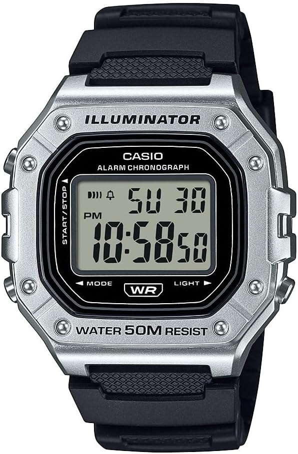 Casio Series | Reloj Digital LED Calendario Automático Alarma Batería