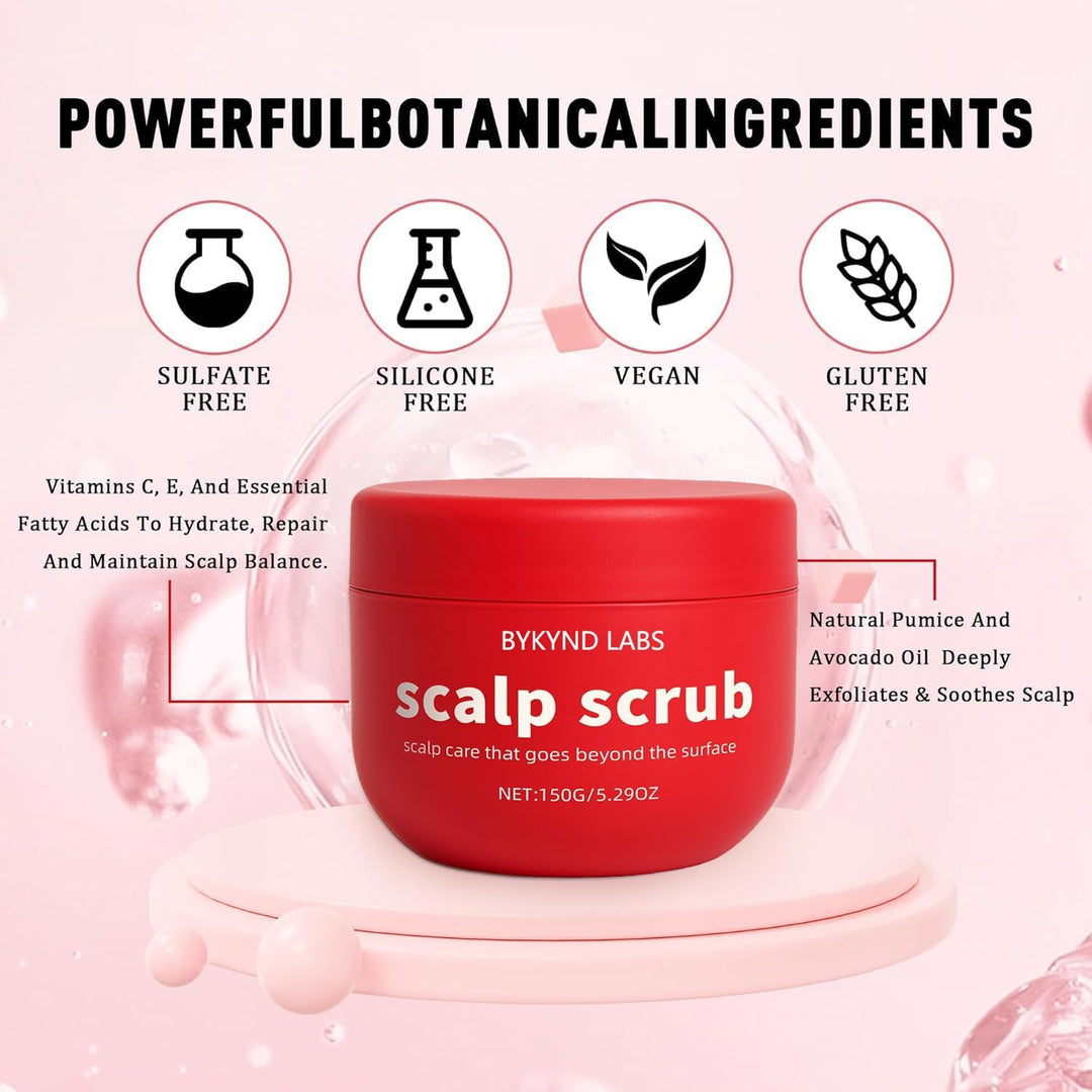 Exfoliante oficial de BYKYND LABS para cuero cabelludo con aceite d...