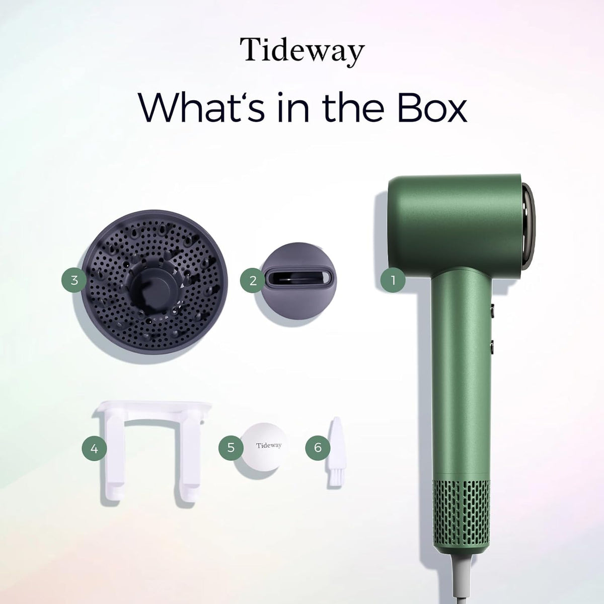 Tideway Secador de pelo profesional de alta velocidad iónico 110,00...