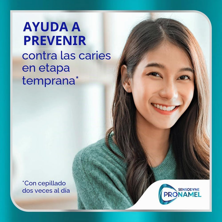 Pasta dental Sensodyne Pronamel para fortalecimiento clínico del es...