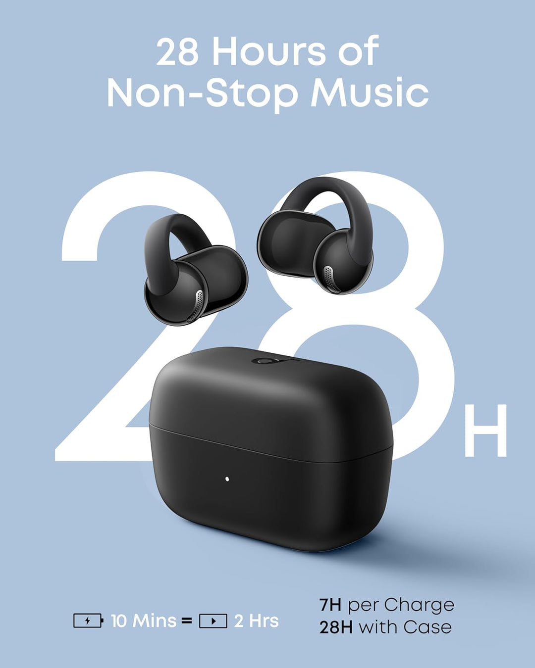 Soundcore C50i de Anker, auriculares de oído abierto, auriculares d...