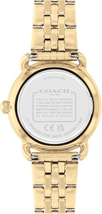 COACH Reloj de cuarzo para mujer Elliot 2H - Brazalete de acero inoxidable - Resistente al agua hasta 3 ATM/30 metros - Moda premium - Diseño clásico y minimalista para uso diario - Regalo para ella - 28 mm