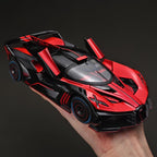 1/24 Coches de juguete fundidos a presión con spray compatibles con Bugatti Bolide