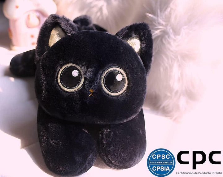 uoozii - Gato negro de peluche con peso de 20 pulgadas\/4 lb y almo...