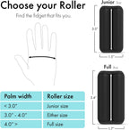 ONO Roller - Juguete antiestrés de mano para adultos | Ayuda a aliviar el estrés, la ansiedad y la tensión | Promueve el enfoque, la claridad | Diseño compacto y portátil (negro, tamaño junior