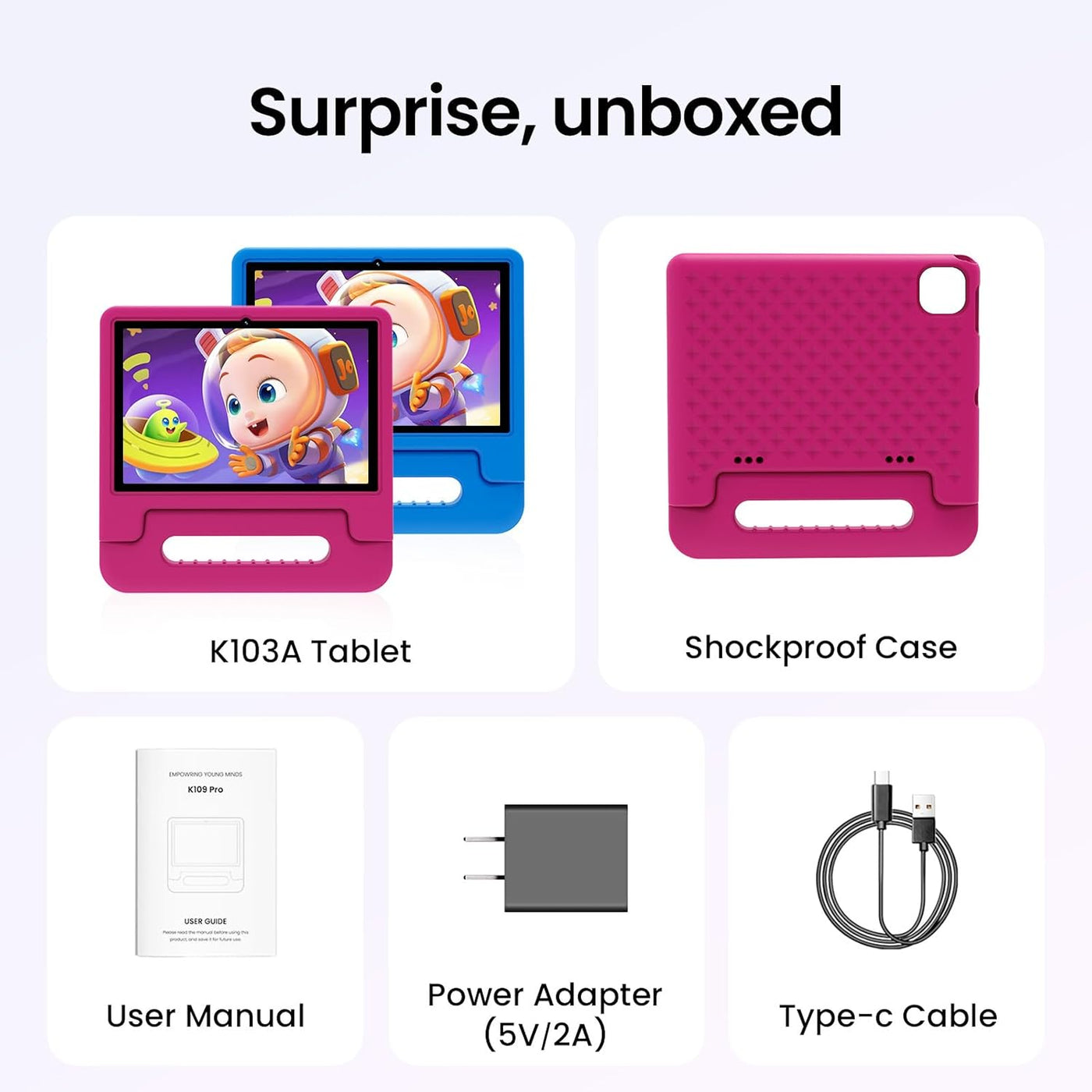 ApoloSignage 2025 Android 15 Tablet para niños, pantalla HD de 10 p...