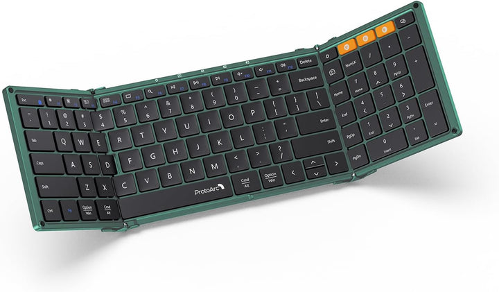 ProtoArc XK01 - Teclado Bluetooth plegable, teclado inalámbrico por...