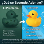 10.3 pulgadas Sin Agujero Gigante/Grande Impermeable Sin Ruido 'Bebe' Pato de Goma Divertido Amarillo/Ducikes Juguete de Baño/Piscina/Agua Sin Agujero para Niños Decoración de Escritorio de Oficina