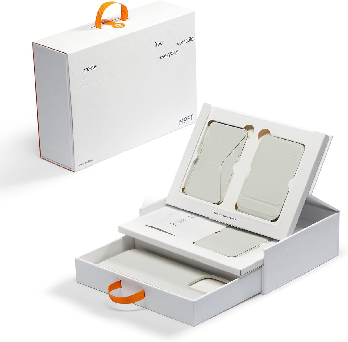 MOFT Trípode de teléfono, soporte, cordón, soporte para bloc de notas y funda para iPhone 16 Pro