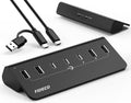 FIDECO, H708C43, hub USB 3.2 de 7 puertos, alimentado