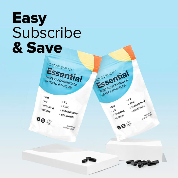 Complement Multivitamínico vegano esencial para mujeres y hombres -...