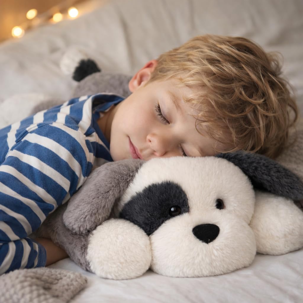 Juguete de peluche con peso para perro gris (20 pulgadas, 4