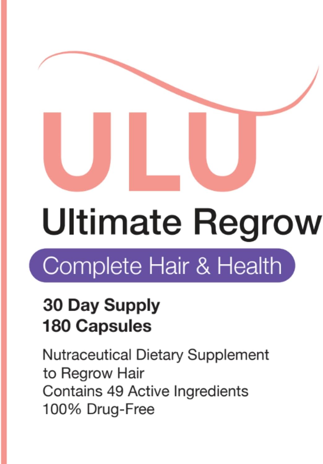 ULULIFE Multivitamínico Ultimate Regrow: promueve el crecimiento de...