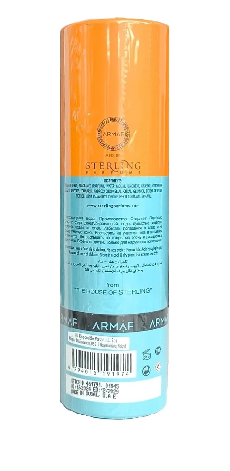 Armaf Odyssey Mandarin Sky \u2013 Cítrico, Gourmand, Amadeirado \u2...