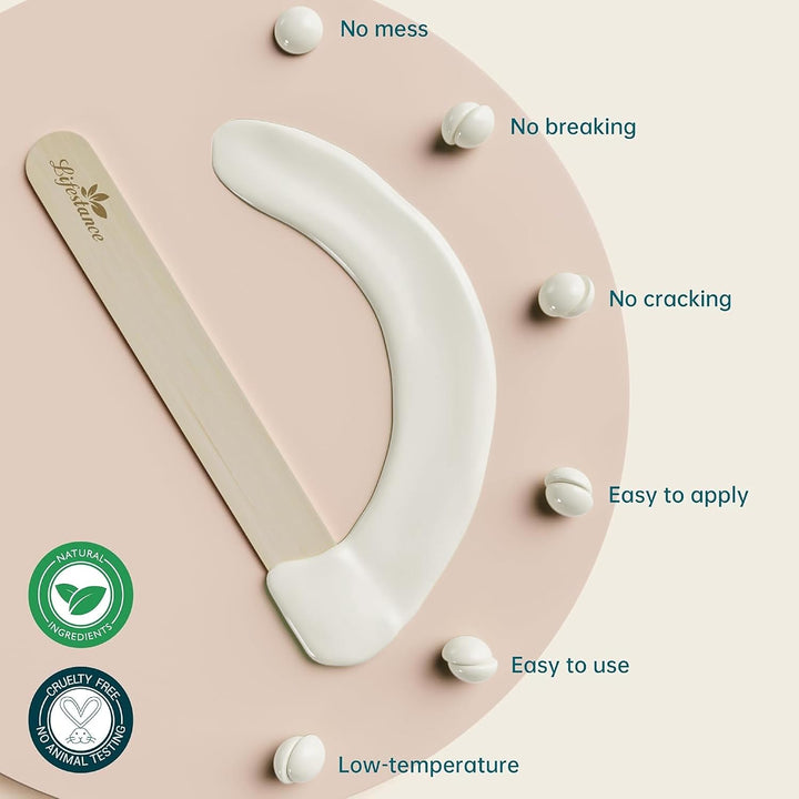 Lifestance Kit de cuentas de cera de 2.5 libras, granos de cera dur...