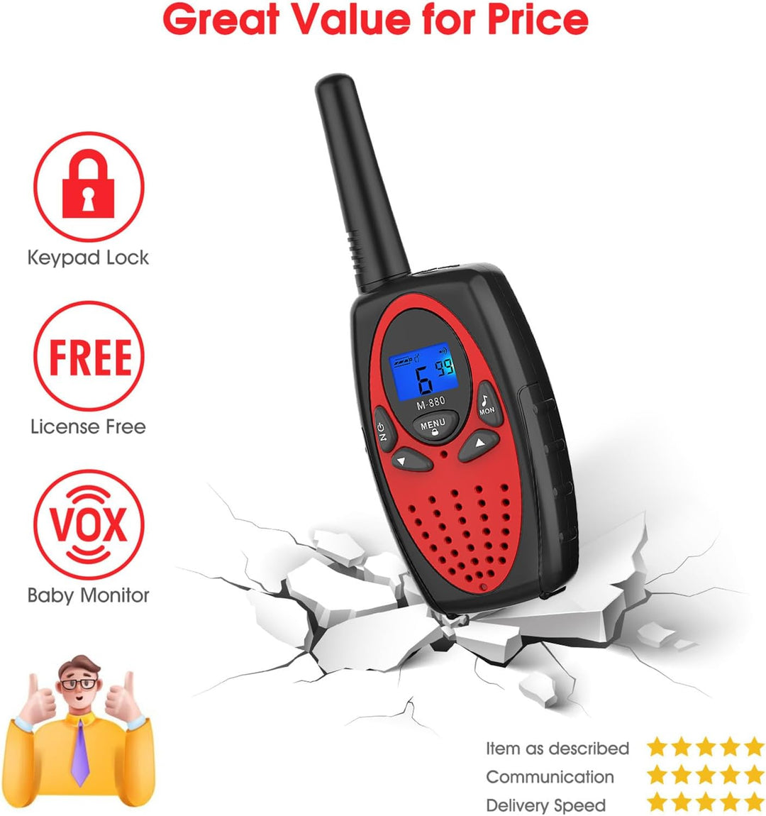 Walkie Talkies de largo alcance, Topsung M880 FRS Radio bidireccion...