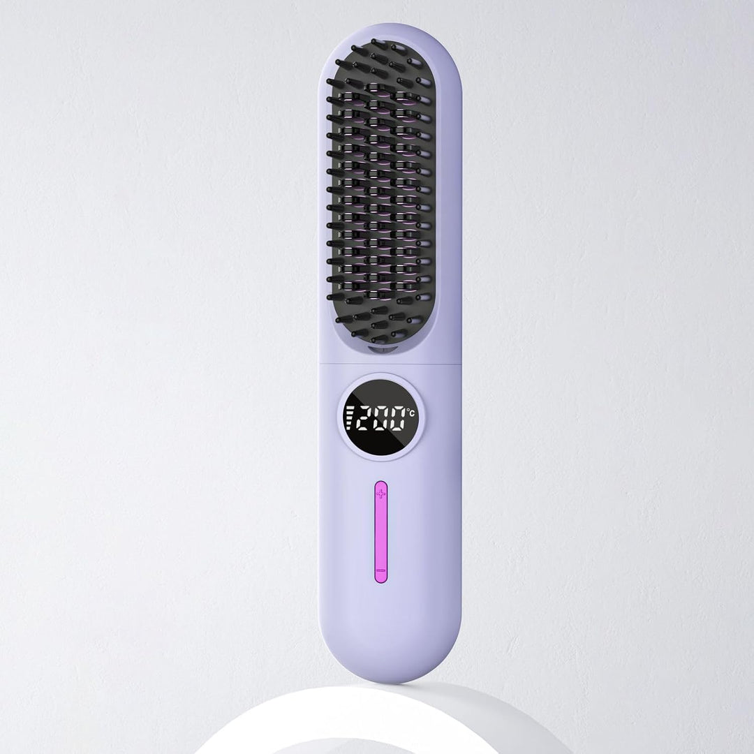 QYPEEP Cepillo alisador de pelo, 7 ajustes de temperatura (284.0 °F...