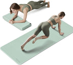 PAIDU Esterilla de yoga plegable para fitness, extra gruesa de 2/5 pulgadas (0.394 in) | TPE antideslizante certificado SGS | 75 x 26 pulgadas extra larga | portátil y fácil de almacenar | para yoga