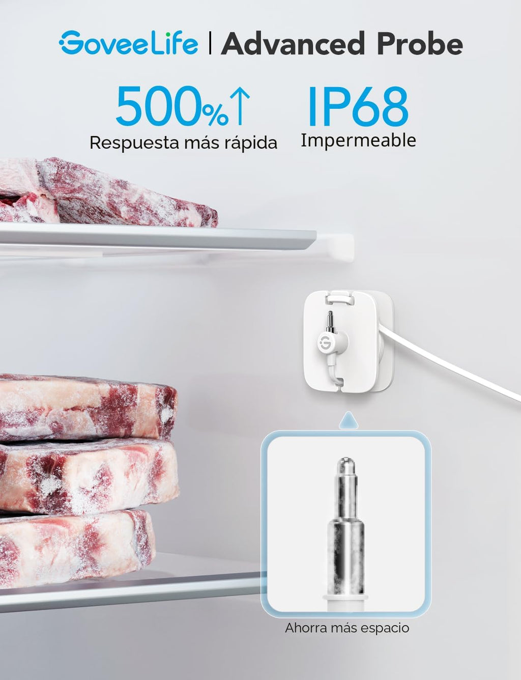 GoveeLife Termómetro WiFi para refrigerador, paquete de 1 con puerta de