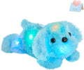 WEWILL Cachorro azul iluminado de 10 pulgadas con luz LED con luz n...