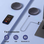 EMEET Luna Plus Kit Conference Speaker y Microphone con 8+1 Mics