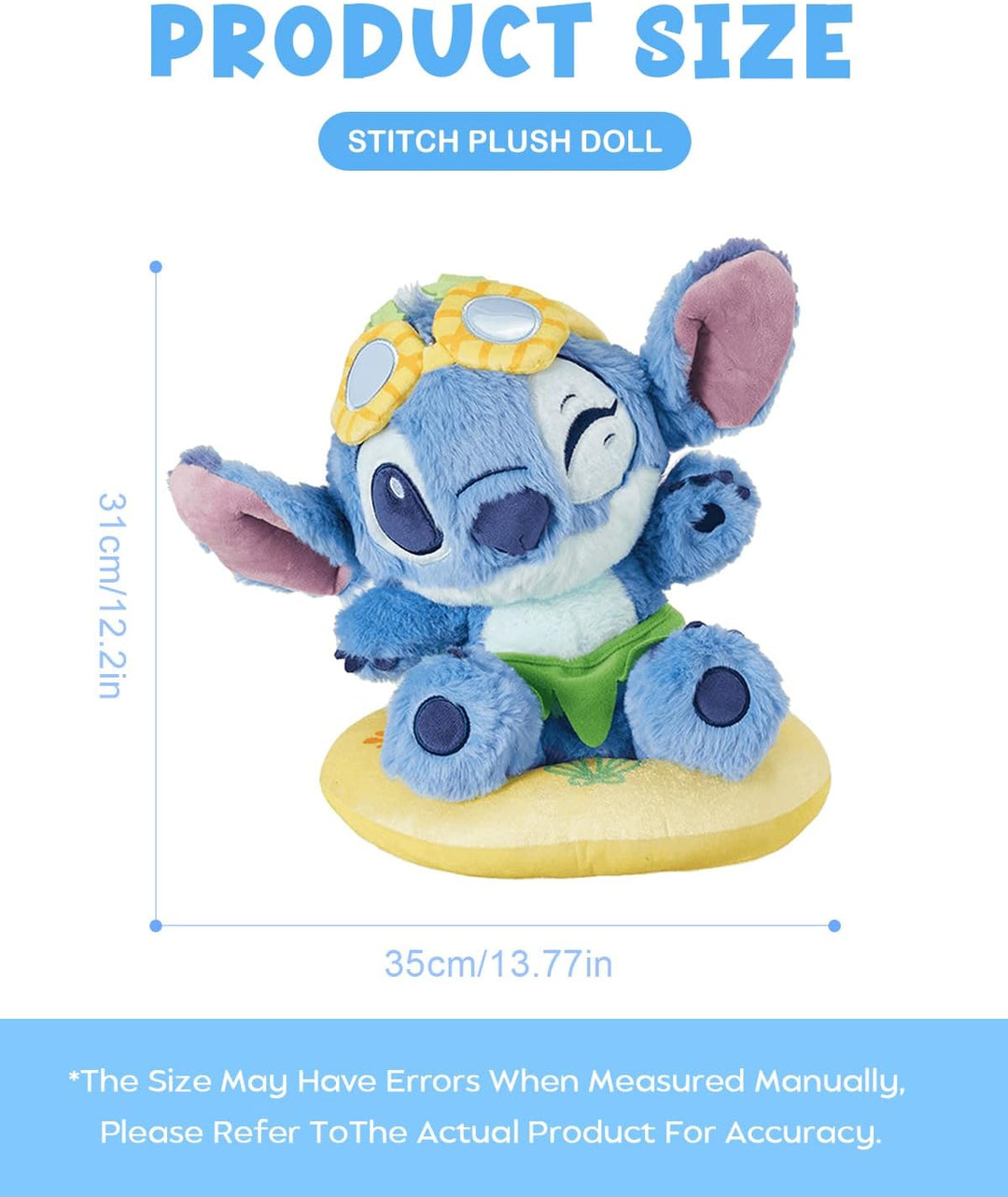 MINISO Disney Lilo &amp; Stitch - Figura de peluche de 12 pulgadas,...