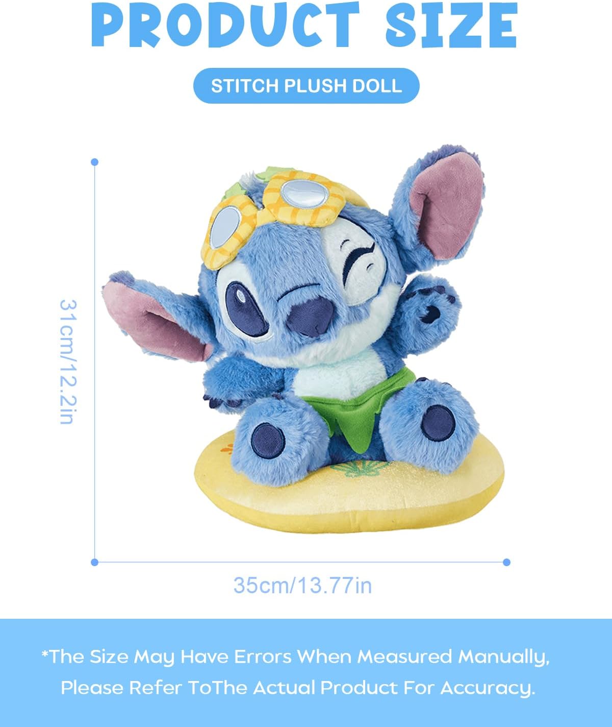 MINISO Disney Lilo & Stitch - Figura de peluche de 12 pulgadas,...