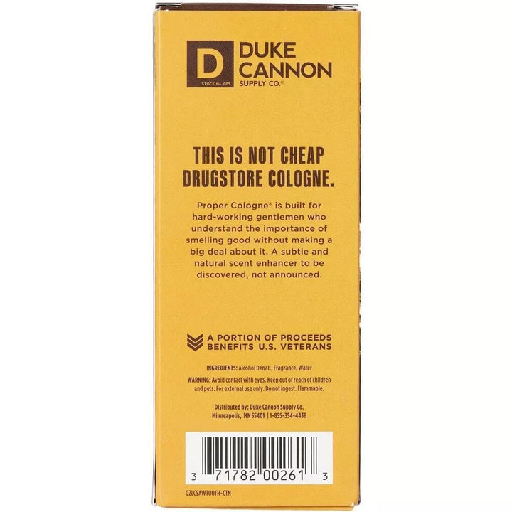 Duke Cannon Proper Cologne Sawtooth | Perfume para hombre Eau de Pa...