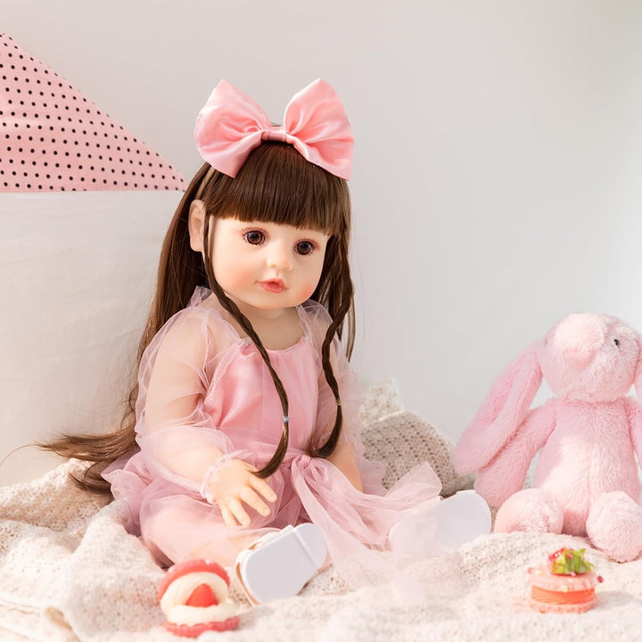 PUAMUBUA Muñecas Reborn de 22 pulgadas, muñeca realista de bebé niñ...