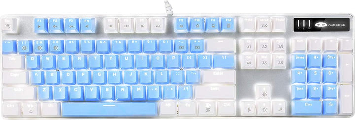 MageGee Teclado mecánico para juegos, nuevo teclado mejorado con in...