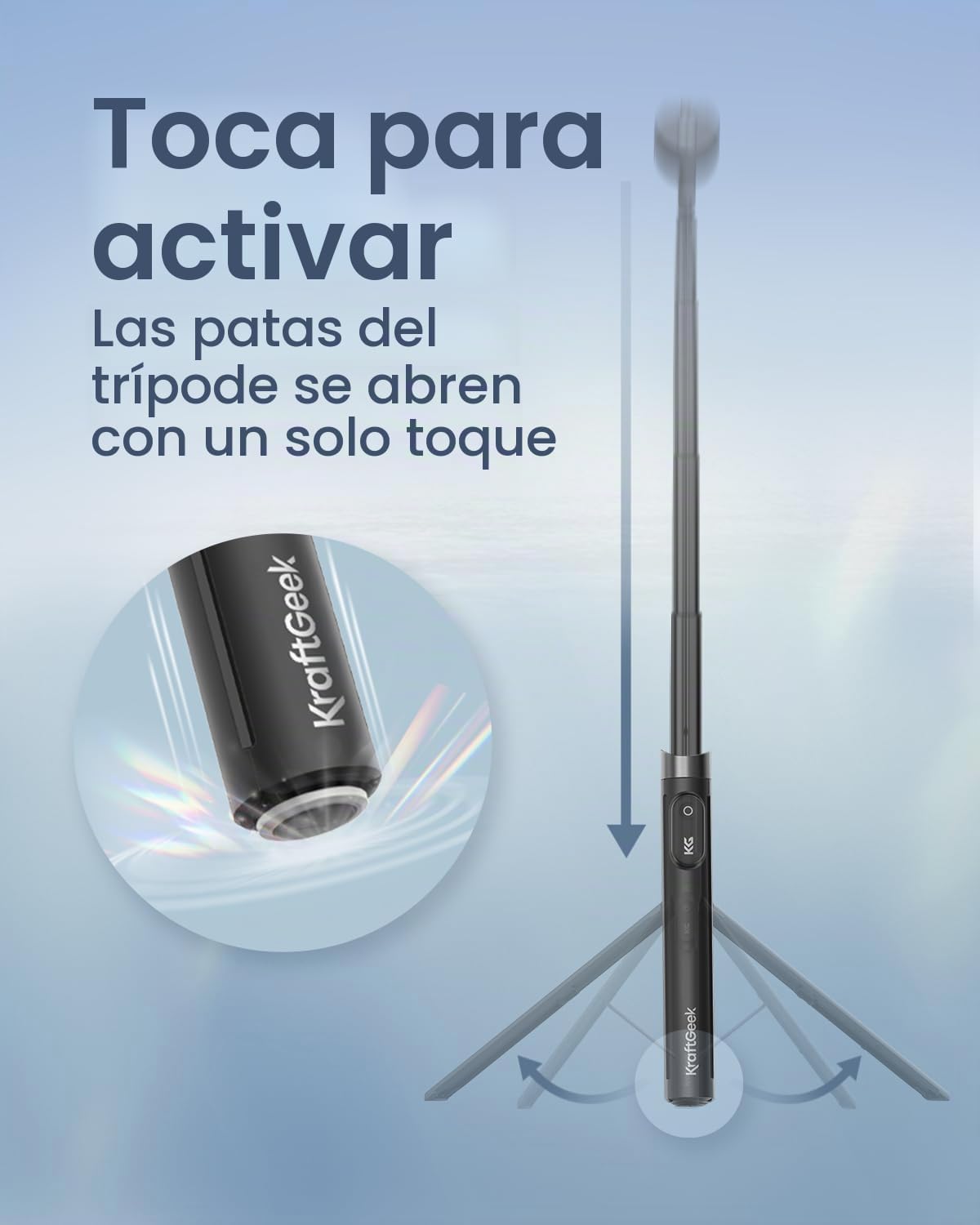 KraftGeek Trípode Magnético para Teléfono con Soporte Dual para MagSafe
