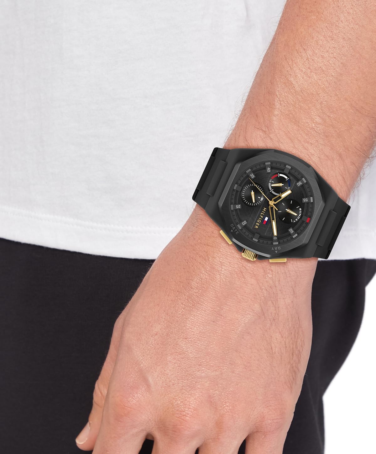 Tommy Hilfiger Reloj Deportivo para Hombre - Reloj de Pulsera de Silicona Multifunción - Resistente al Agua hasta 5 ATM/50 Metros - Reloj de Moda Premium para Todas las Ocasiones - 44 mm
