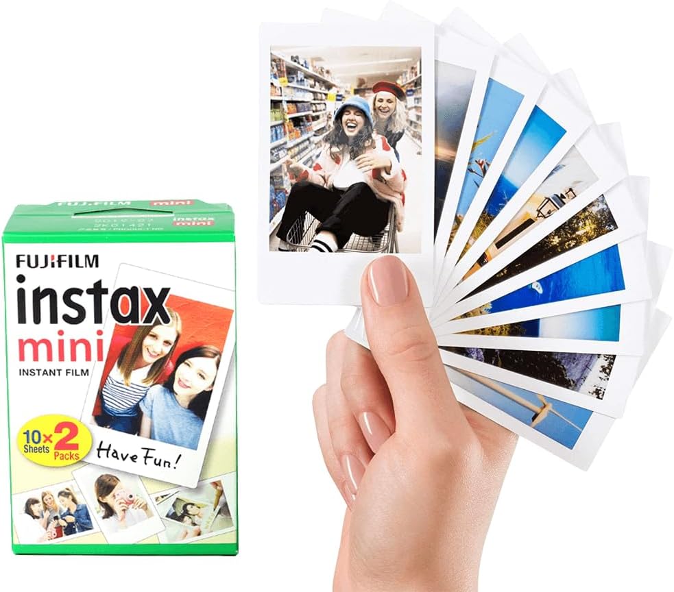 Fujifilm Instax Mini Película Instantánea de Luz Diurna ISO 800, 3...