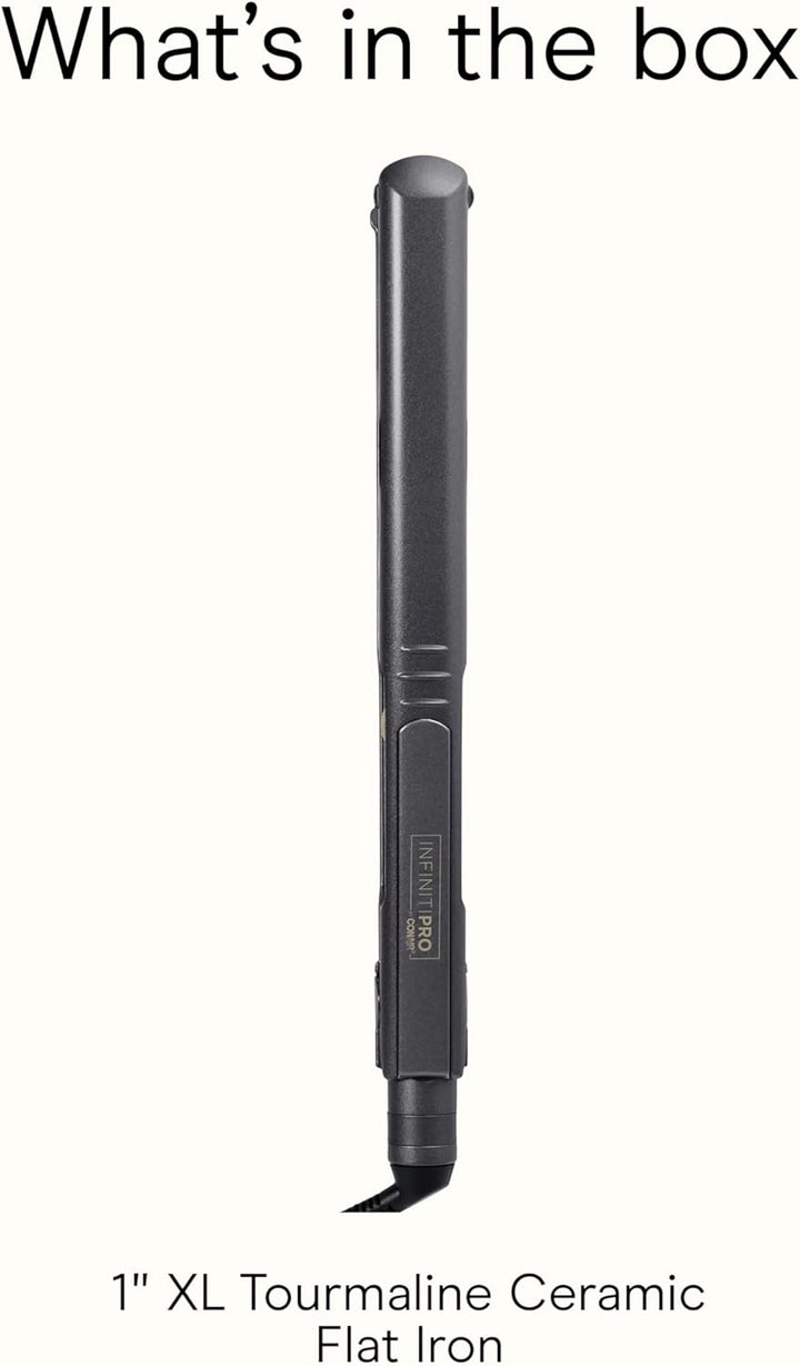 INFINITIPRO BY CONAIR Plancha plana de cerámica turmalina, 1 pulgad...