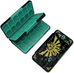 PERFECTSIGHT Funda para tarjetas de juego de 48 interruptores para Nintendo Switch OLED/ Lite, funda de cartucho para 2 juegos para tarjetas de juego y tarjetas SD, caja de almacenamiento compacta portátil Kawaii, Black Kingdom