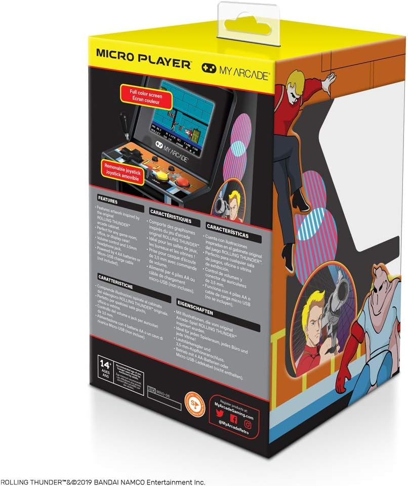 My Arcade Micro Player Mini Arcade Machine: Rolling Thunder Video G...