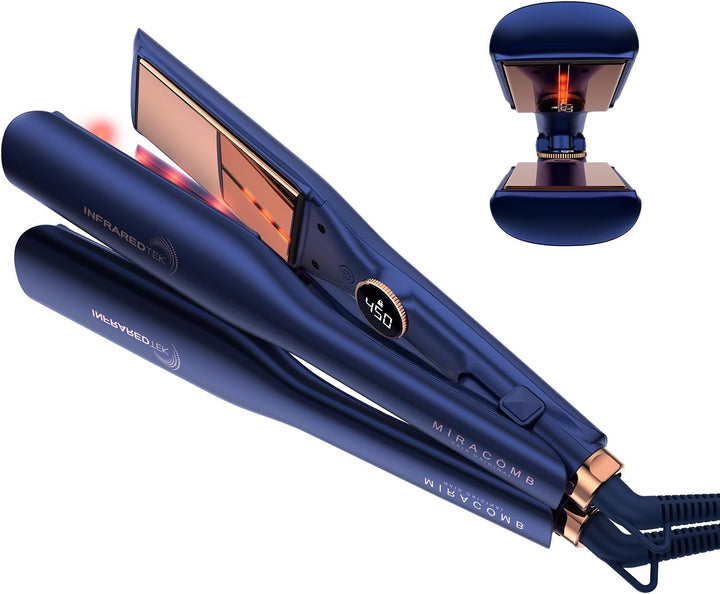 Plancha plana de titanio | MIRACOMB Plancha alisadora profesional c...