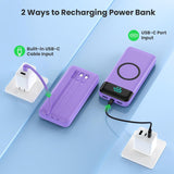Cargador portátil inalámbrico de 40800 mAh para iPhone con 3 cables...