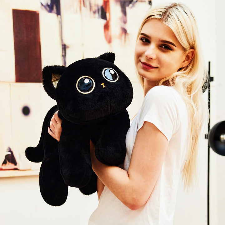 uoozii - Gato negro de peluche con peso de 20 pulgadas\/4 lb y almo...