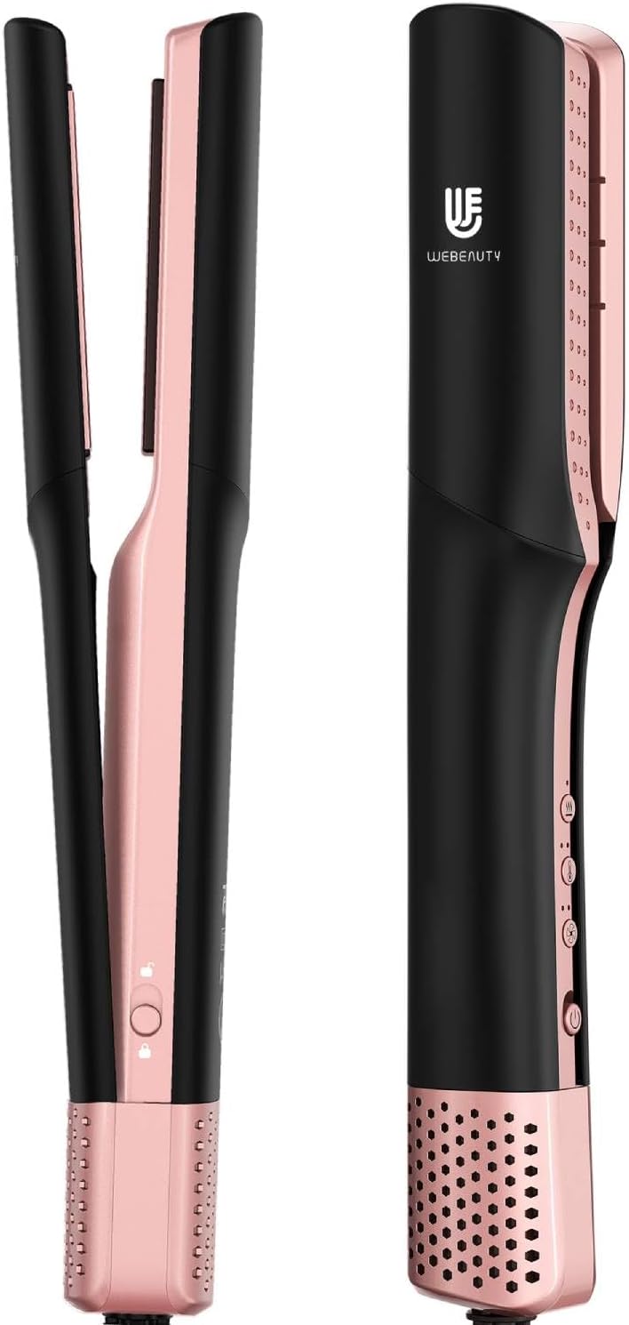 Wet to Dry Hair Straightener & Dryer, 2-in-1 Air Styler Infrared Ca...